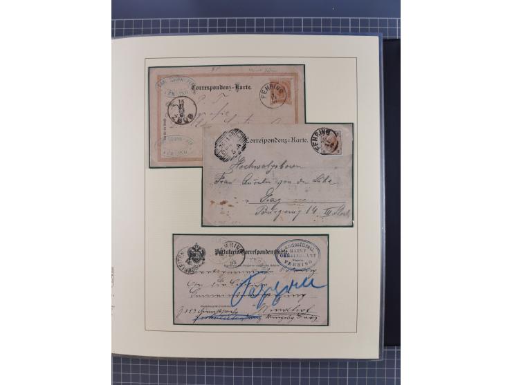 1870/1913 (ca.), umfangreiche aufgezogene Heimat-Sammlung “Herzogtum Steiermark (Styria)”, Bruck bis Windischgraz, mit über 1