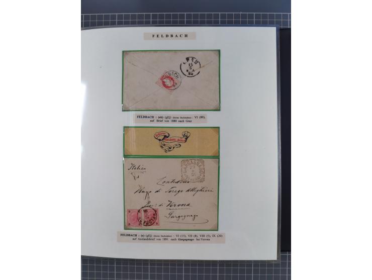 1870/1913 (ca.), umfangreiche aufgezogene Heimat-Sammlung “Herzogtum Steiermark (Styria)”, Bruck bis Windischgraz, mit über 1