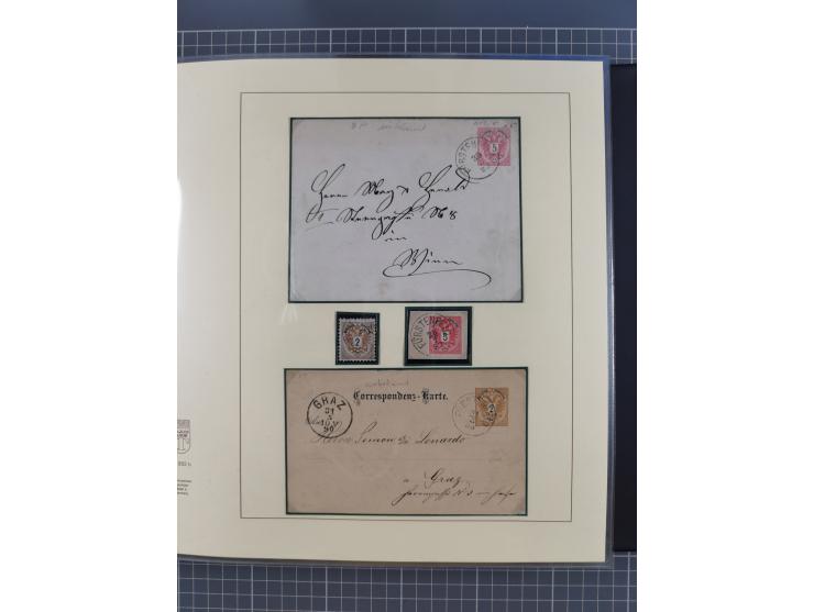 1870/1913 (ca.), umfangreiche aufgezogene Heimat-Sammlung “Herzogtum Steiermark (Styria)”, Bruck bis Windischgraz, mit über 1