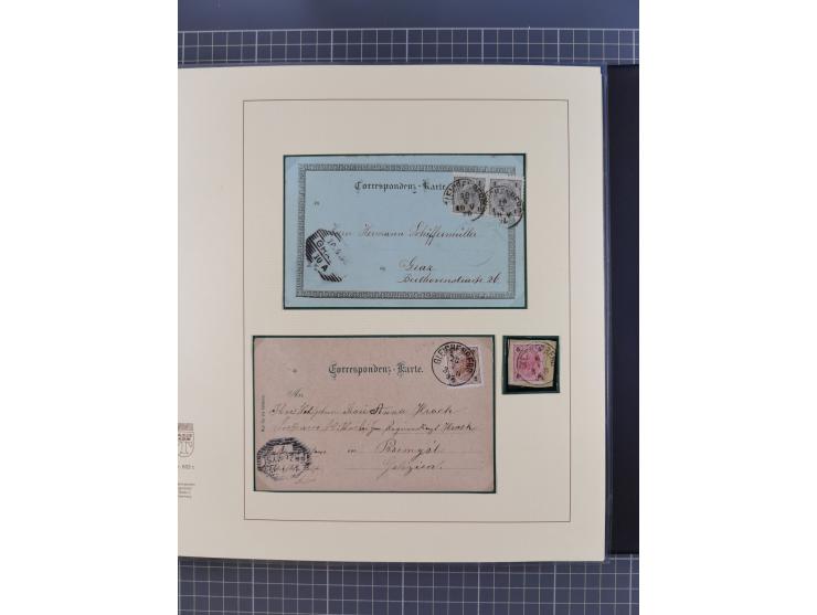 1870/1913 (ca.), umfangreiche aufgezogene Heimat-Sammlung “Herzogtum Steiermark (Styria)”, Bruck bis Windischgraz, mit über 1
