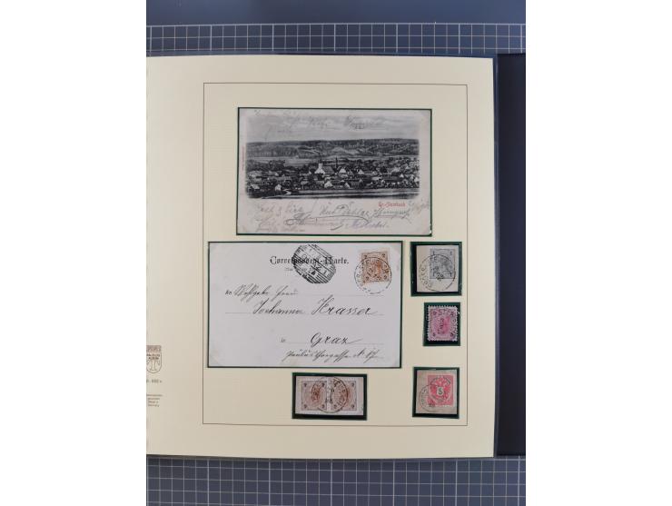 1870/1913 (ca.), umfangreiche aufgezogene Heimat-Sammlung “Herzogtum Steiermark (Styria)”, Bruck bis Windischgraz, mit über 1