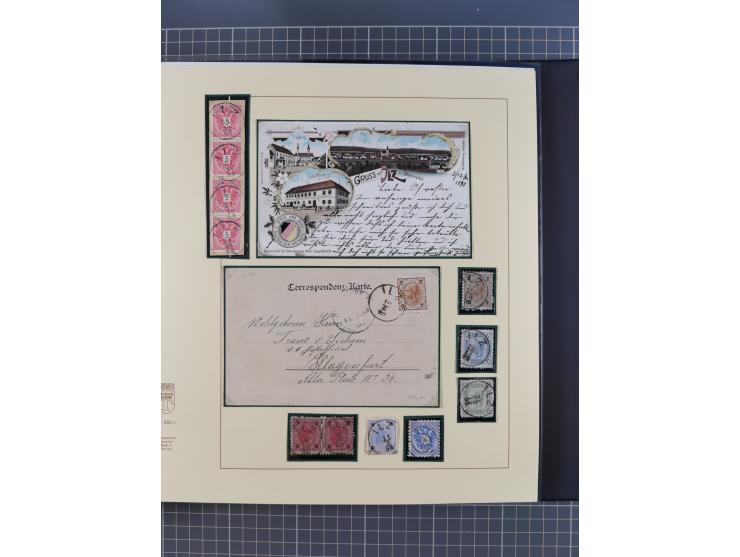 1870/1913 (ca.), umfangreiche aufgezogene Heimat-Sammlung “Herzogtum Steiermark (Styria)”, Bruck bis Windischgraz, mit über 1