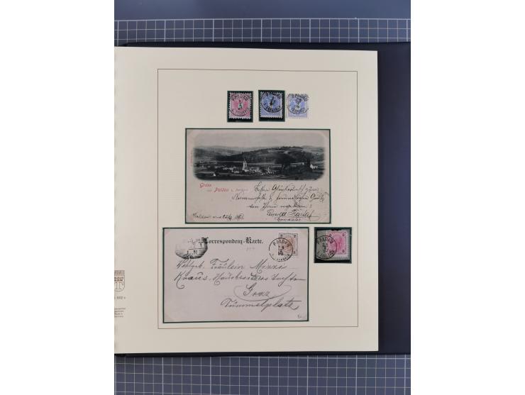 1870/1913 (ca.), umfangreiche aufgezogene Heimat-Sammlung “Herzogtum Steiermark (Styria)”, Bruck bis Windischgraz, mit über 1