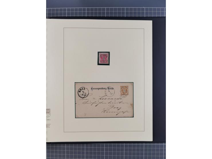 1870/1913 (ca.), umfangreiche aufgezogene Heimat-Sammlung “Herzogtum Steiermark (Styria)”, Bruck bis Windischgraz, mit über 1