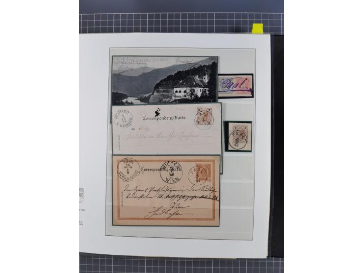 1870/1913 (ca.), umfangreiche aufgezogene Heimat-Sammlung “Herzogtum Steiermark (Styria)”, Bruck bis Windischgraz, mit über 1