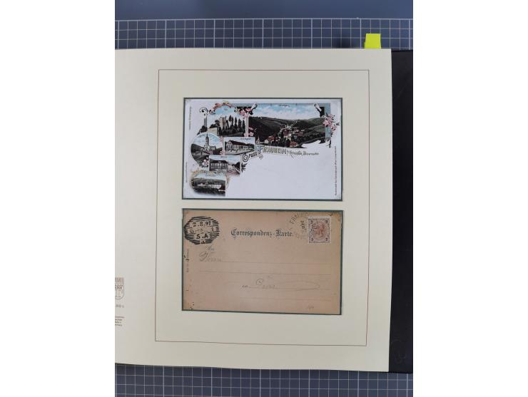 1870/1913 (ca.), umfangreiche aufgezogene Heimat-Sammlung “Herzogtum Steiermark (Styria)”, Bruck bis Windischgraz, mit über 1