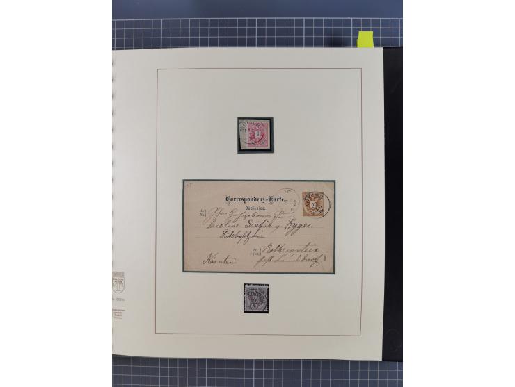 1870/1913 (ca.), umfangreiche aufgezogene Heimat-Sammlung “Herzogtum Steiermark (Styria)”, Bruck bis Windischgraz, mit über 1