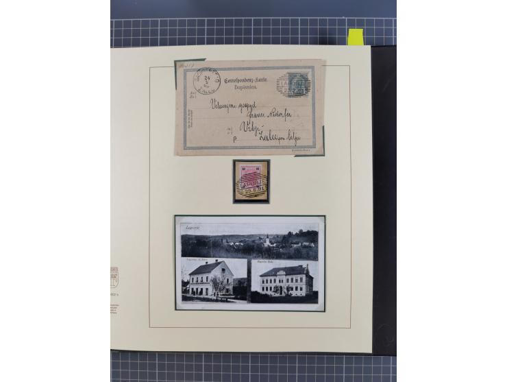 1870/1913 (ca.), umfangreiche aufgezogene Heimat-Sammlung “Herzogtum Steiermark (Styria)”, Bruck bis Windischgraz, mit über 1