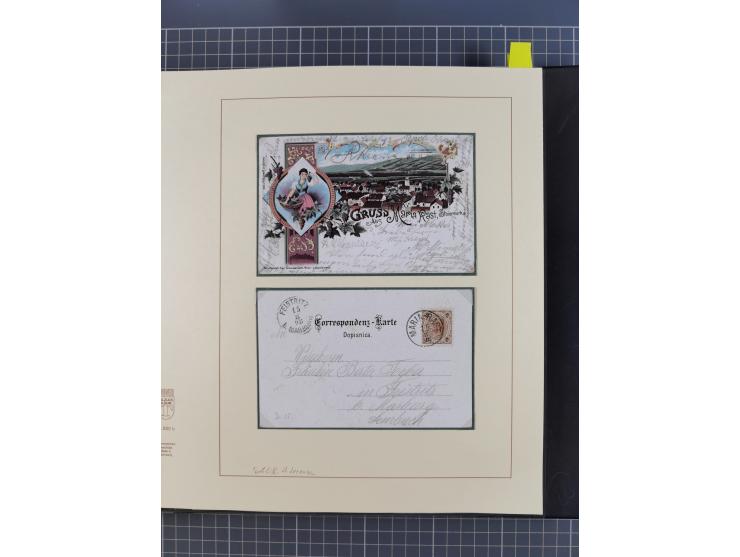 1870/1913 (ca.), umfangreiche aufgezogene Heimat-Sammlung “Herzogtum Steiermark (Styria)”, Bruck bis Windischgraz, mit über 1
