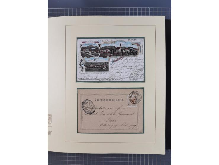 1870/1913 (ca.), umfangreiche aufgezogene Heimat-Sammlung “Herzogtum Steiermark (Styria)”, Bruck bis Windischgraz, mit über 1