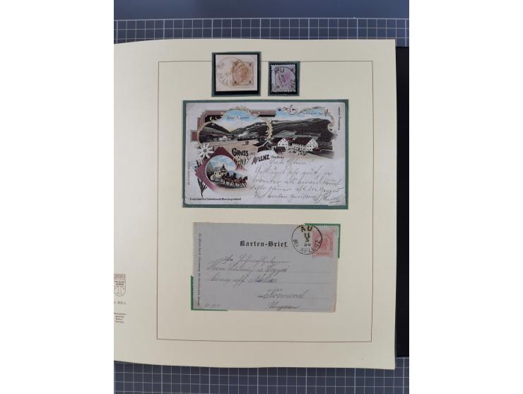 1870/1913 (ca.), umfangreiche aufgezogene Heimat-Sammlung “Herzogtum Steiermark (Styria)”, Bruck bis Windischgraz, mit über 1