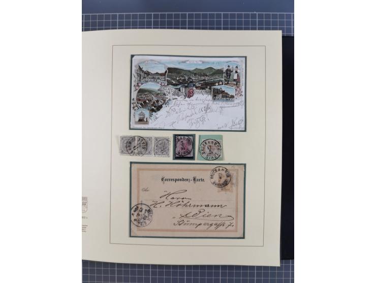 1870/1913 (ca.), umfangreiche aufgezogene Heimat-Sammlung “Herzogtum Steiermark (Styria)”, Bruck bis Windischgraz, mit über 1