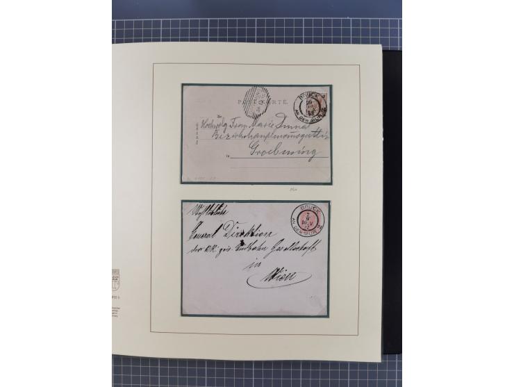 1870/1913 (ca.), umfangreiche aufgezogene Heimat-Sammlung “Herzogtum Steiermark (Styria)”, Bruck bis Windischgraz, mit über 1