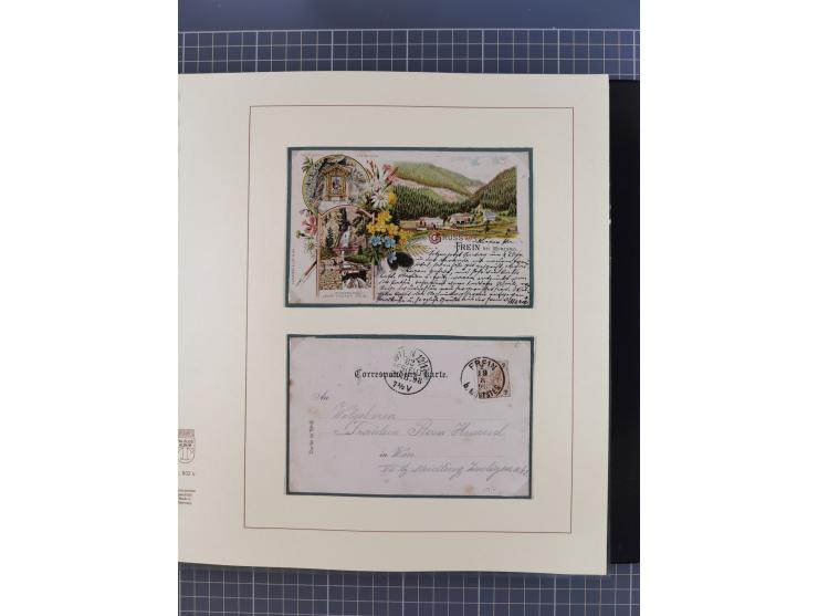 1870/1913 (ca.), umfangreiche aufgezogene Heimat-Sammlung “Herzogtum Steiermark (Styria)”, Bruck bis Windischgraz, mit über 1