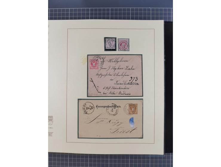 1870/1913 (ca.), umfangreiche aufgezogene Heimat-Sammlung “Herzogtum Steiermark (Styria)”, Bruck bis Windischgraz, mit über 1