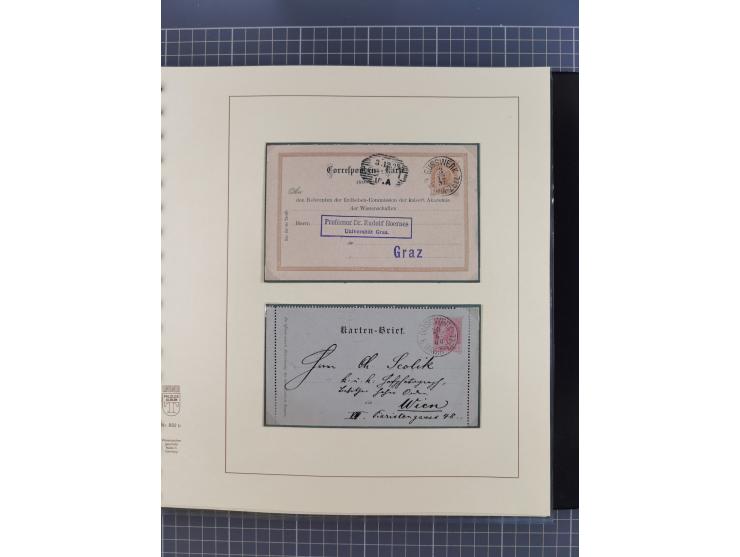 1870/1913 (ca.), umfangreiche aufgezogene Heimat-Sammlung “Herzogtum Steiermark (Styria)”, Bruck bis Windischgraz, mit über 1
