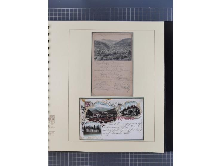 1870/1913 (ca.), umfangreiche aufgezogene Heimat-Sammlung “Herzogtum Steiermark (Styria)”, Bruck bis Windischgraz, mit über 1