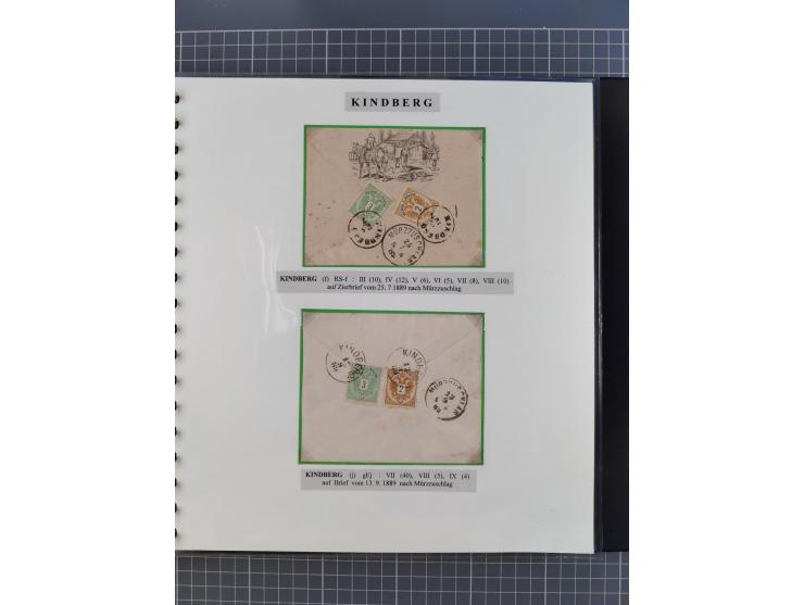 1870/1913 (ca.), umfangreiche aufgezogene Heimat-Sammlung “Herzogtum Steiermark (Styria)”, Bruck bis Windischgraz, mit über 1
