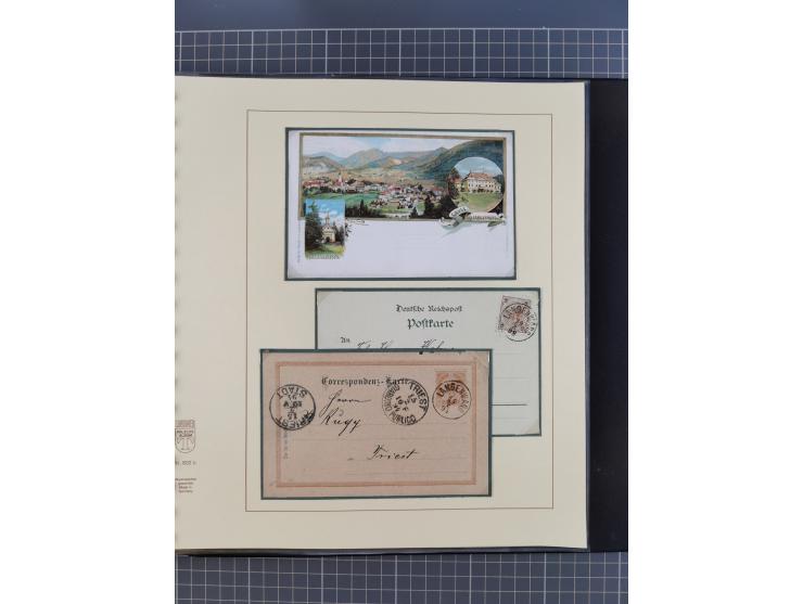 1870/1913 (ca.), umfangreiche aufgezogene Heimat-Sammlung “Herzogtum Steiermark (Styria)”, Bruck bis Windischgraz, mit über 1