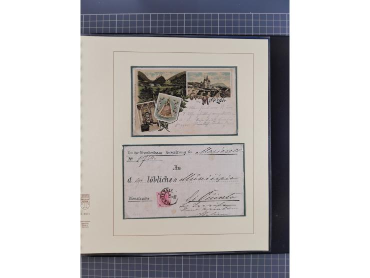 1870/1913 (ca.), umfangreiche aufgezogene Heimat-Sammlung “Herzogtum Steiermark (Styria)”, Bruck bis Windischgraz, mit über 1