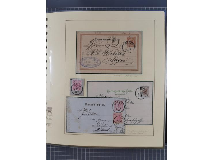 1870/1913 (ca.), umfangreiche aufgezogene Heimat-Sammlung “Herzogtum Steiermark (Styria)”, Bruck bis Windischgraz, mit über 1