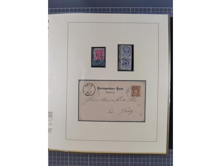 1870/1913 (ca.), umfangreiche aufgezogene Heimat-Sammlung “Herzogtum Steiermark (Styria)”, Bruck bis Windischgraz, mit über 1