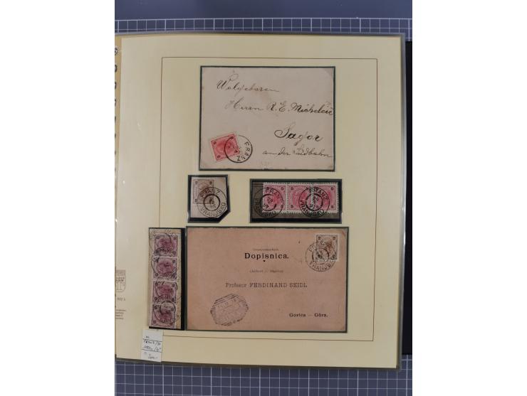 1870/1913 (ca.), umfangreiche aufgezogene Heimat-Sammlung “Herzogtum Steiermark (Styria)”, Bruck bis Windischgraz, mit über 1