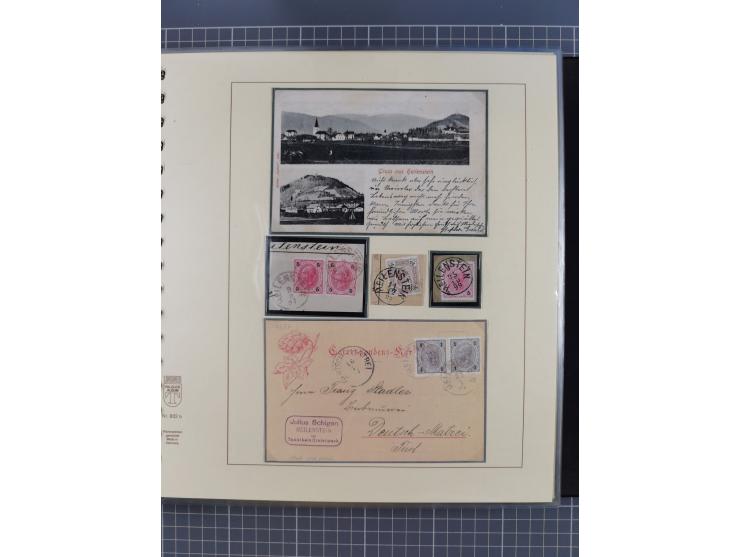 1870/1913 (ca.), umfangreiche aufgezogene Heimat-Sammlung “Herzogtum Steiermark (Styria)”, Bruck bis Windischgraz, mit über 1