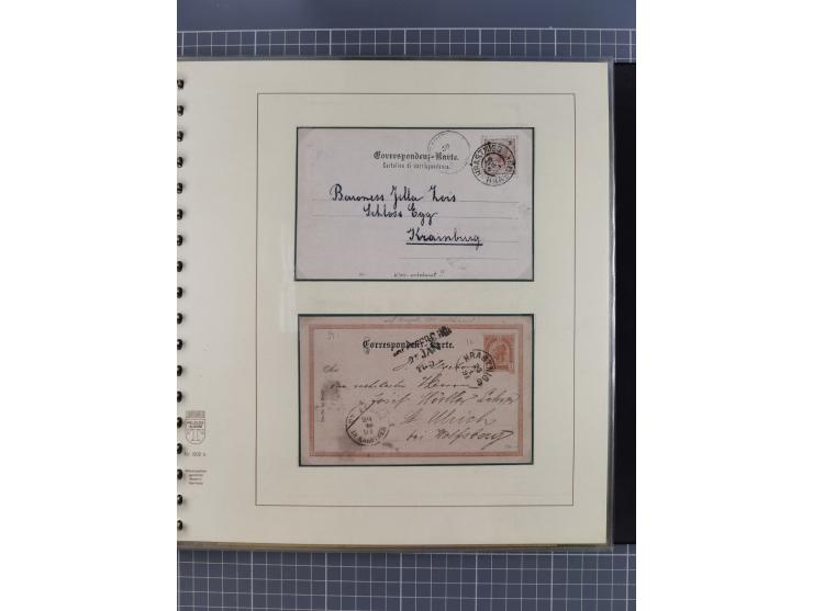1870/1913 (ca.), umfangreiche aufgezogene Heimat-Sammlung “Herzogtum Steiermark (Styria)”, Bruck bis Windischgraz, mit über 1