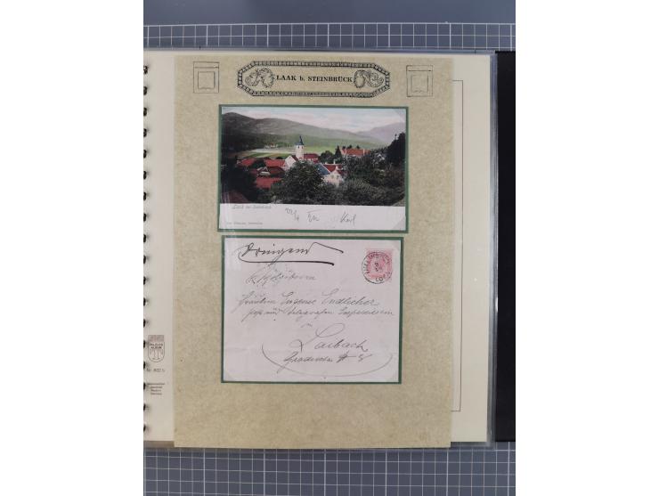1870/1913 (ca.), umfangreiche aufgezogene Heimat-Sammlung “Herzogtum Steiermark (Styria)”, Bruck bis Windischgraz, mit über 1