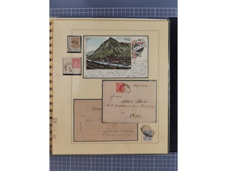 1870/1913 (ca.), umfangreiche aufgezogene Heimat-Sammlung “Herzogtum Steiermark (Styria)”, Bruck bis Windischgraz, mit über 1