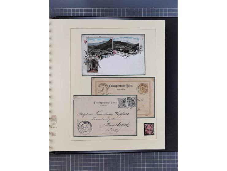 1870/1913 (ca.), umfangreiche aufgezogene Heimat-Sammlung “Herzogtum Steiermark (Styria)”, Bruck bis Windischgraz, mit über 1