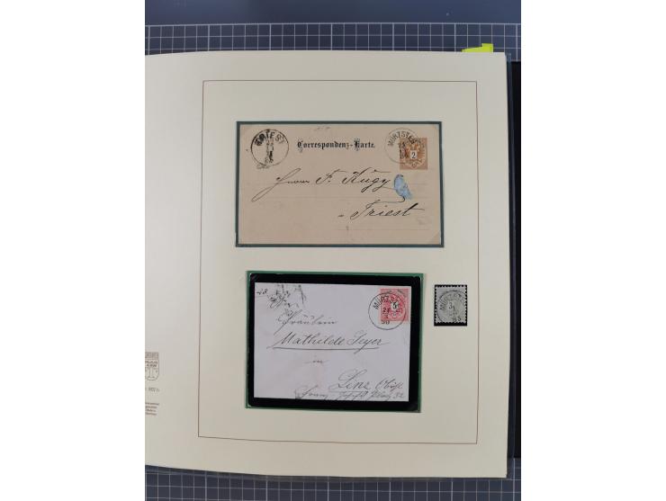 1870/1913 (ca.), umfangreiche aufgezogene Heimat-Sammlung “Herzogtum Steiermark (Styria)”, Bruck bis Windischgraz, mit über 1