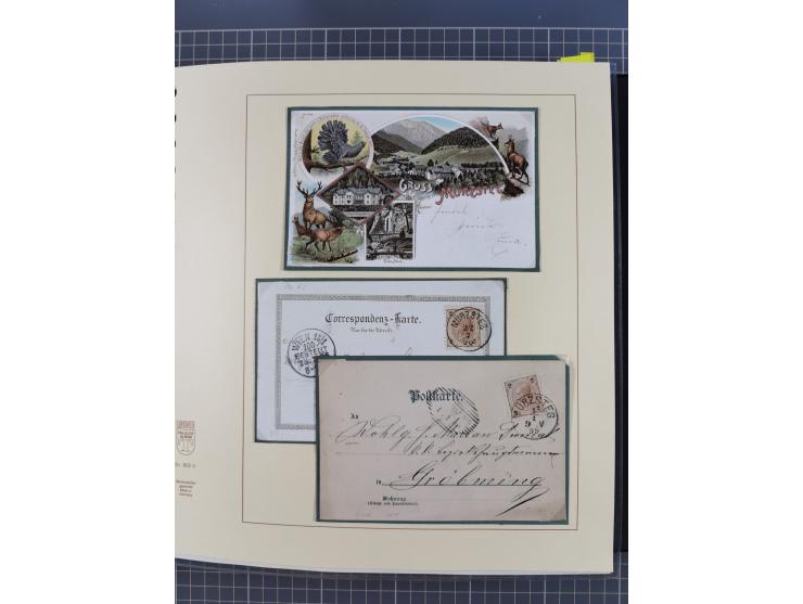 1870/1913 (ca.), umfangreiche aufgezogene Heimat-Sammlung “Herzogtum Steiermark (Styria)”, Bruck bis Windischgraz, mit über 1