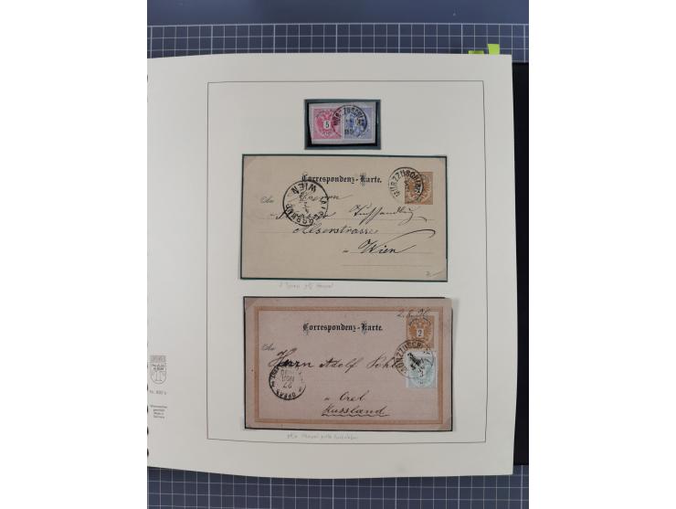 1870/1913 (ca.), umfangreiche aufgezogene Heimat-Sammlung “Herzogtum Steiermark (Styria)”, Bruck bis Windischgraz, mit über 1