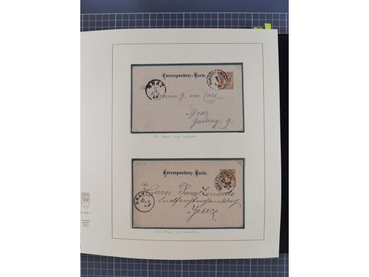 1870/1913 (ca.), umfangreiche aufgezogene Heimat-Sammlung “Herzogtum Steiermark (Styria)”, Bruck bis Windischgraz, mit über 1