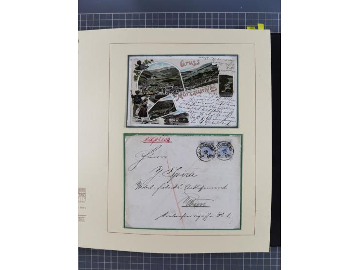 1870/1913 (ca.), umfangreiche aufgezogene Heimat-Sammlung “Herzogtum Steiermark (Styria)”, Bruck bis Windischgraz, mit über 1