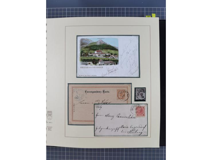 1870/1913 (ca.), umfangreiche aufgezogene Heimat-Sammlung “Herzogtum Steiermark (Styria)”, Bruck bis Windischgraz, mit über 1