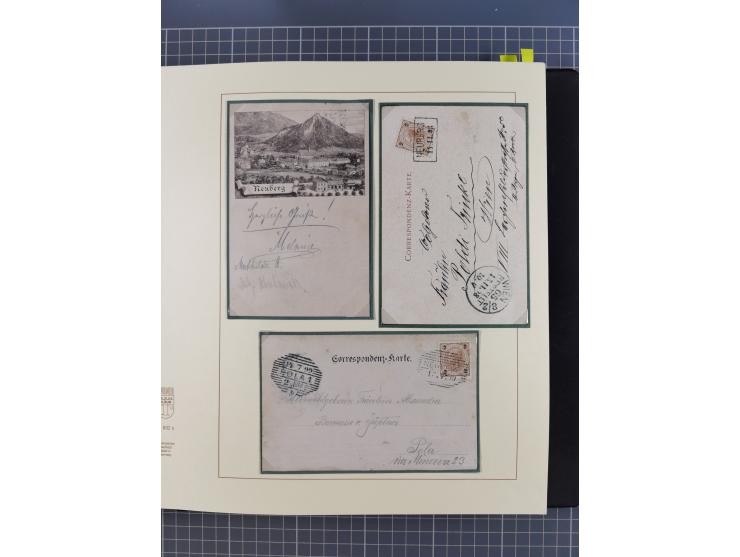 1870/1913 (ca.), umfangreiche aufgezogene Heimat-Sammlung “Herzogtum Steiermark (Styria)”, Bruck bis Windischgraz, mit über 1