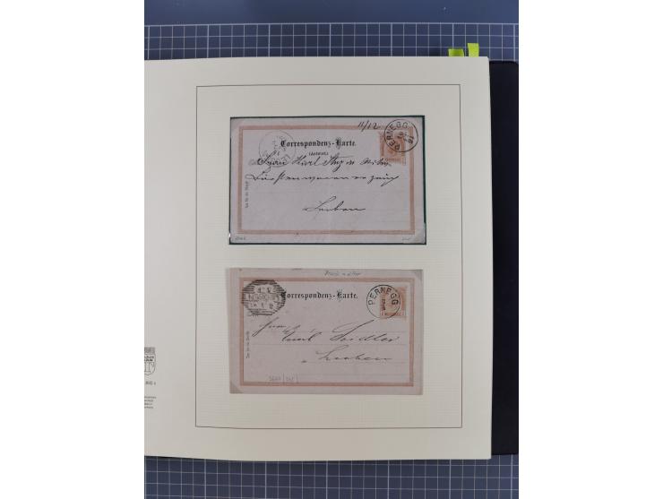1870/1913 (ca.), umfangreiche aufgezogene Heimat-Sammlung “Herzogtum Steiermark (Styria)”, Bruck bis Windischgraz, mit über 1