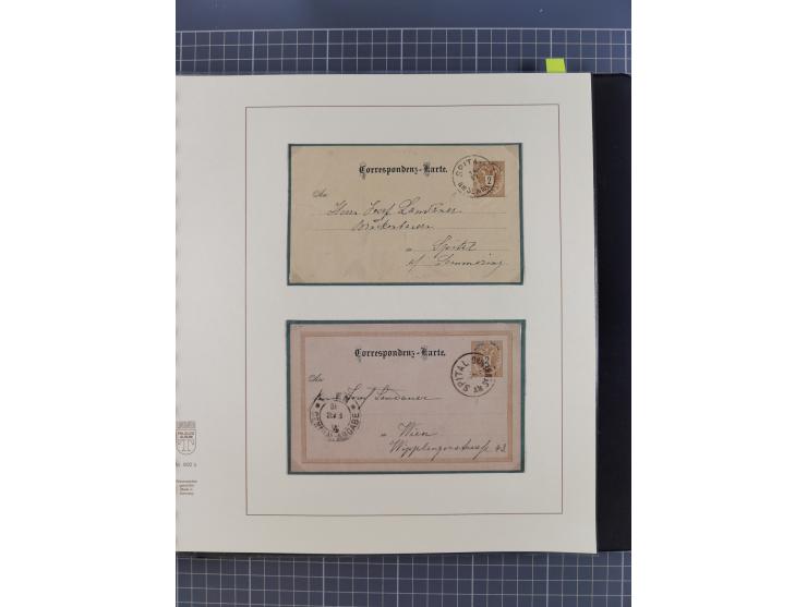 1870/1913 (ca.), umfangreiche aufgezogene Heimat-Sammlung “Herzogtum Steiermark (Styria)”, Bruck bis Windischgraz, mit über 1