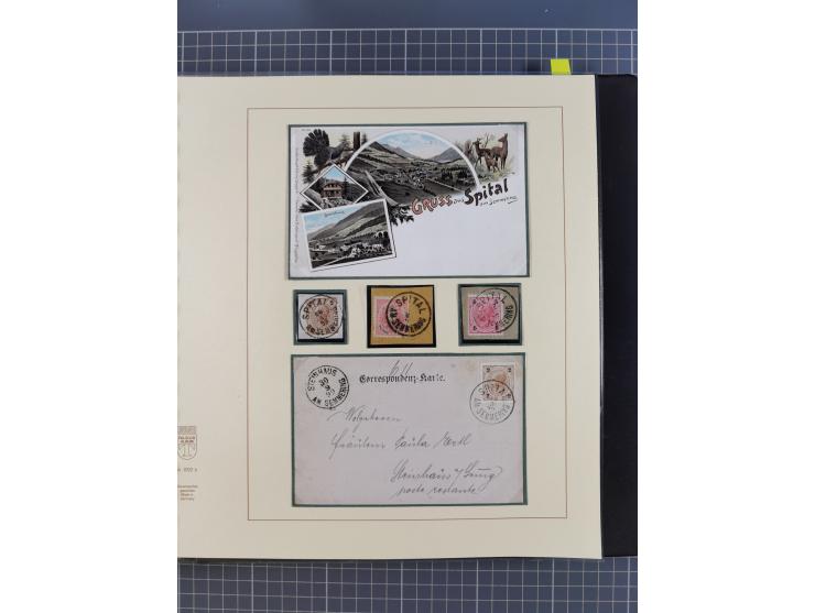1870/1913 (ca.), umfangreiche aufgezogene Heimat-Sammlung “Herzogtum Steiermark (Styria)”, Bruck bis Windischgraz, mit über 1