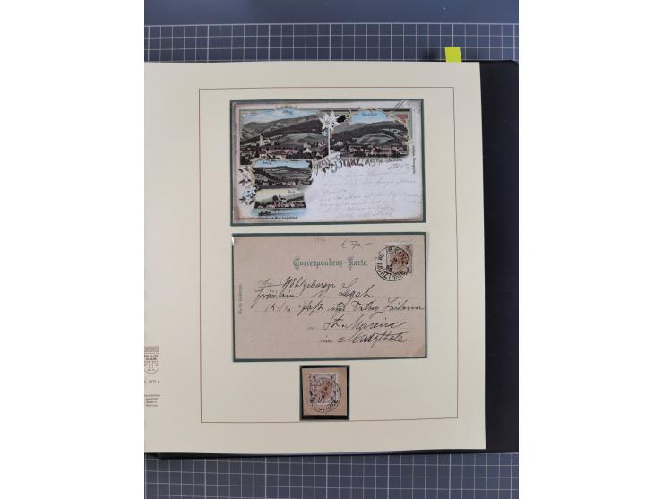 1870/1913 (ca.), umfangreiche aufgezogene Heimat-Sammlung “Herzogtum Steiermark (Styria)”, Bruck bis Windischgraz, mit über 1