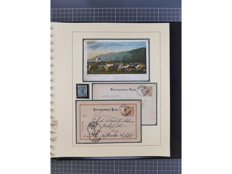 1870/1913 (ca.), umfangreiche aufgezogene Heimat-Sammlung “Herzogtum Steiermark (Styria)”, Bruck bis Windischgraz, mit über 1