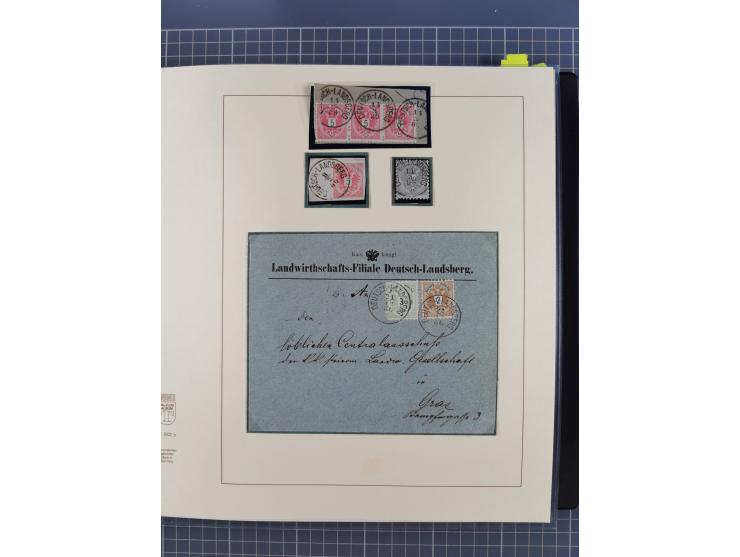 1870/1913 (ca.), umfangreiche aufgezogene Heimat-Sammlung “Herzogtum Steiermark (Styria)”, Bruck bis Windischgraz, mit über 1