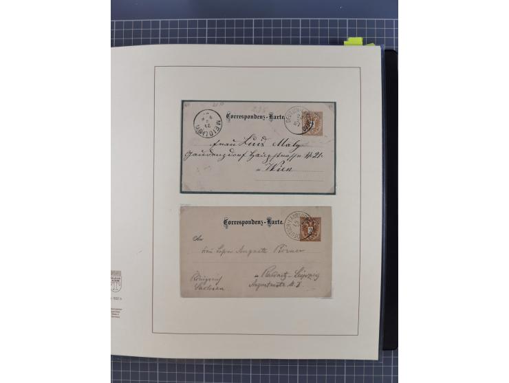 1870/1913 (ca.), umfangreiche aufgezogene Heimat-Sammlung “Herzogtum Steiermark (Styria)”, Bruck bis Windischgraz, mit über 1