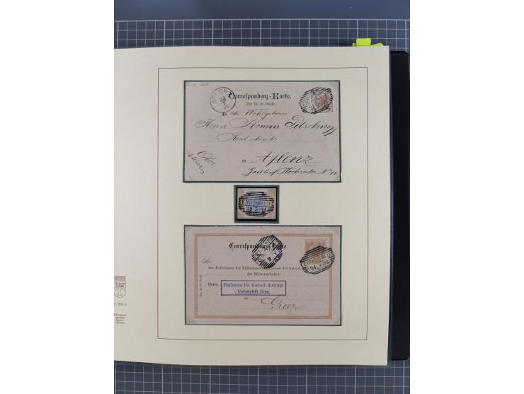 1870/1913 (ca.), umfangreiche aufgezogene Heimat-Sammlung “Herzogtum Steiermark (Styria)”, Bruck bis Windischgraz, mit über 1