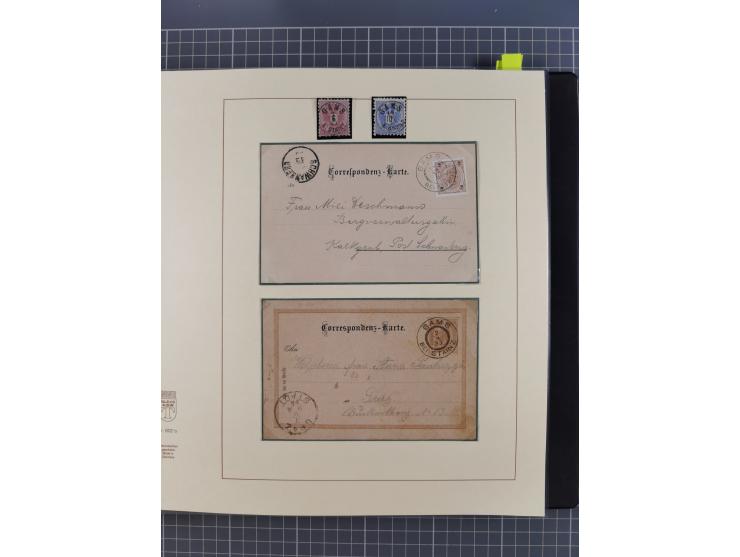 1870/1913 (ca.), umfangreiche aufgezogene Heimat-Sammlung “Herzogtum Steiermark (Styria)”, Bruck bis Windischgraz, mit über 1