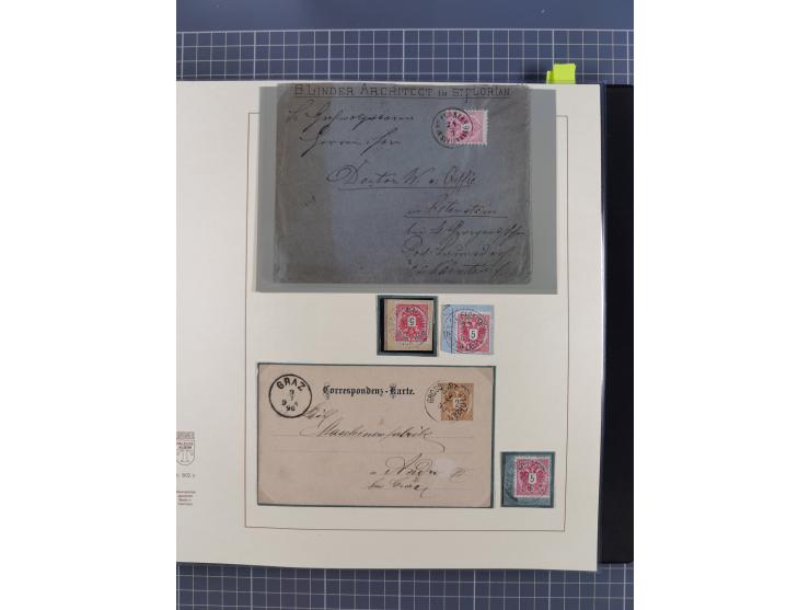 1870/1913 (ca.), umfangreiche aufgezogene Heimat-Sammlung “Herzogtum Steiermark (Styria)”, Bruck bis Windischgraz, mit über 1