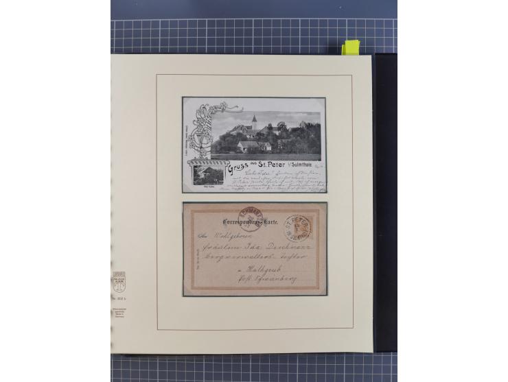 1870/1913 (ca.), umfangreiche aufgezogene Heimat-Sammlung “Herzogtum Steiermark (Styria)”, Bruck bis Windischgraz, mit über 1
